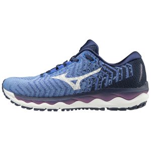 Adidasi Alergare Mizuno Wave Sky Waveknit 3 Dama - Albastri